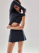 Soft Clay Off-Shoulder Long Sleeve