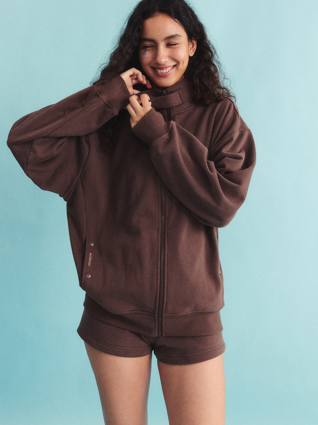 MeltySoft Oversized Zip Jacket