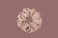 Oversized Vegan Leather Scrunchie