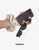 Oversized Vegan Leather Scrunchie