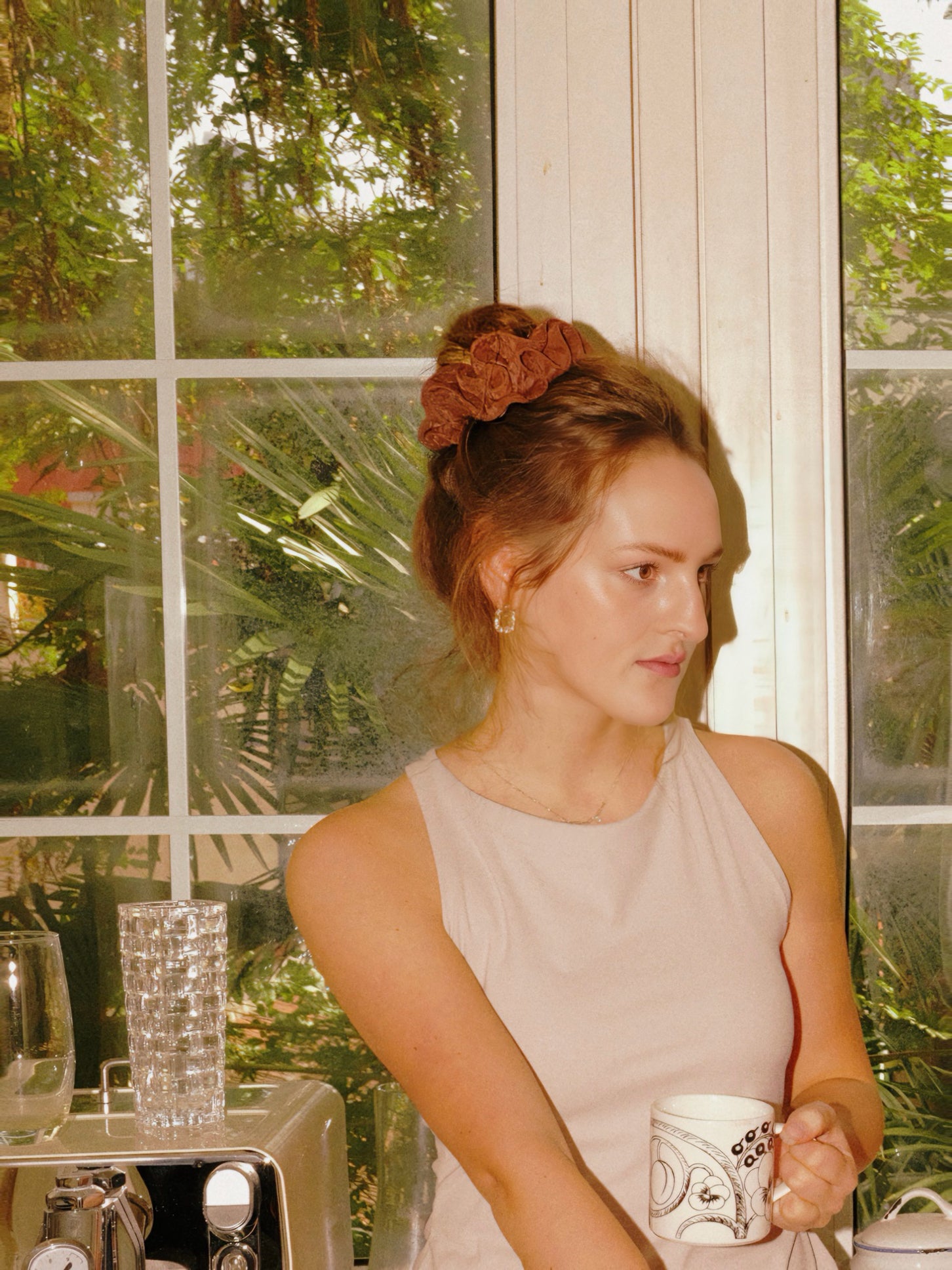 Oversized Vegan Leather Scrunchie