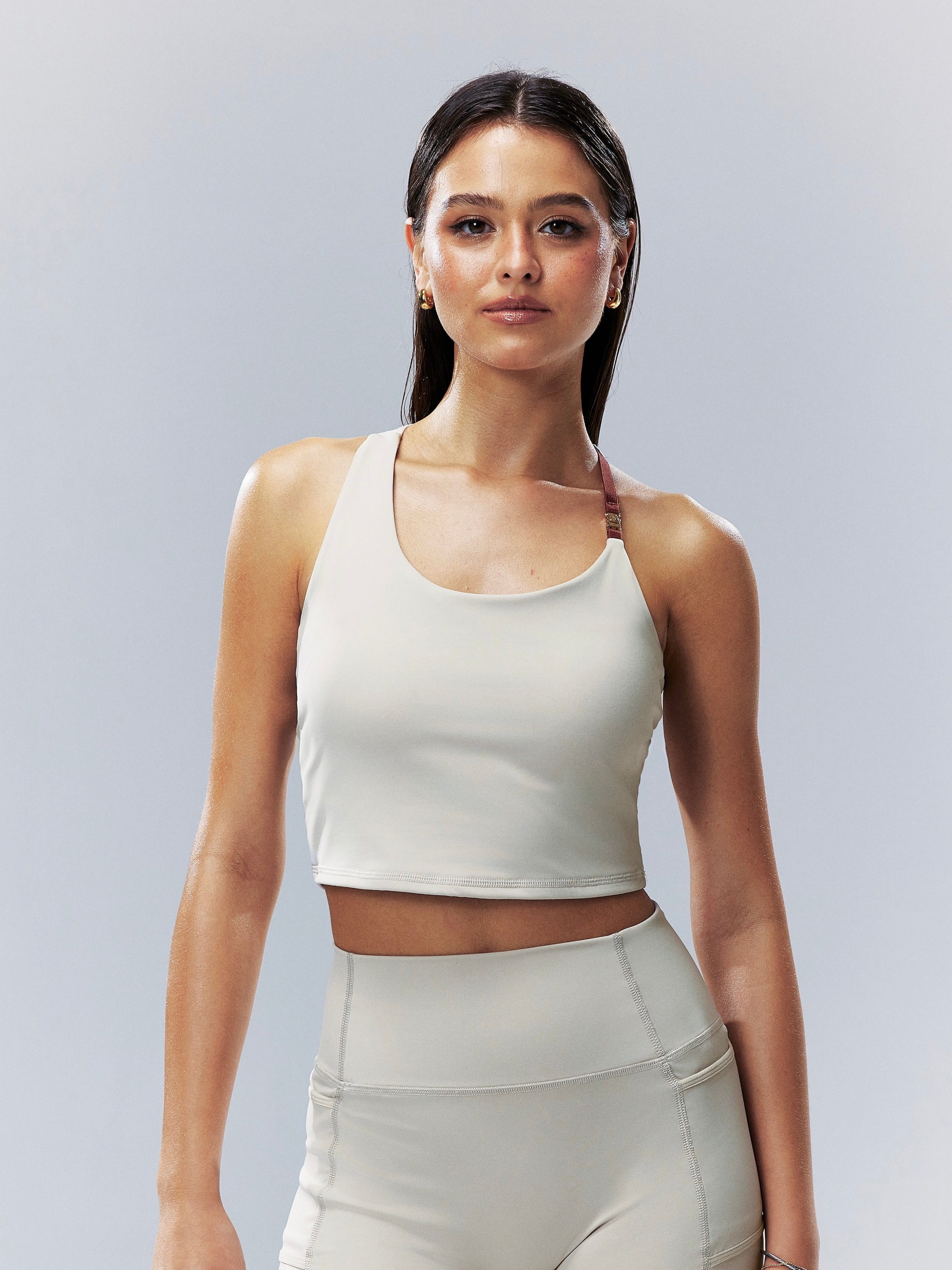 Bite Asym Adaptive Tank Top - Silver Cloud