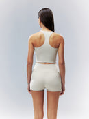Pulse Asym Wrap Shorts 4'' - Silver Cloud