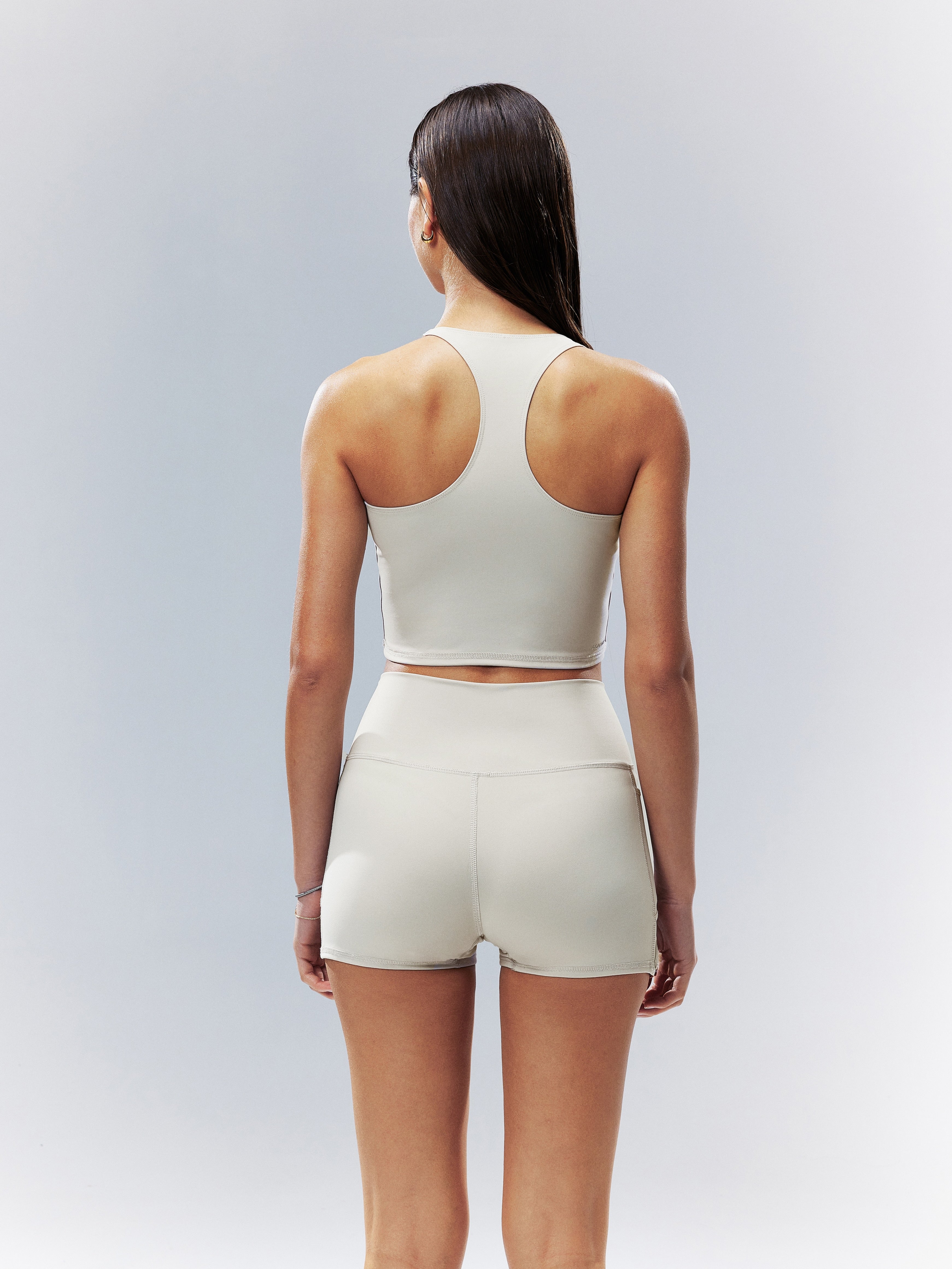 Pulse Asym Wrap Shorts 4'' - Silver Cloud