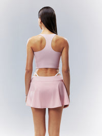 Camiseta de tirantes adaptable Bite Asym ｜Camiseta de tirantes Aceease ｜Rosa gota de lluvia 